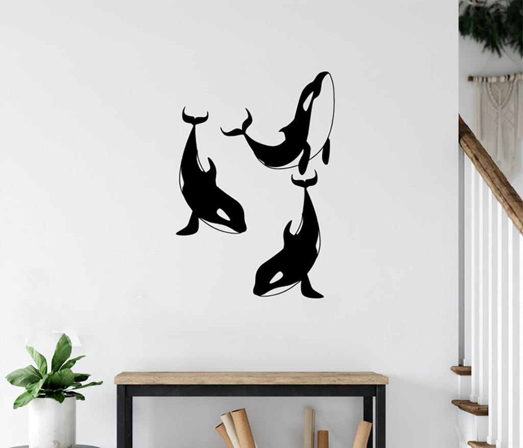 Orca Killer Whale Trio Vinyl Wall Decal