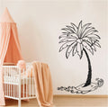 Palm Tree Silhouette Vinyl Wall Decal