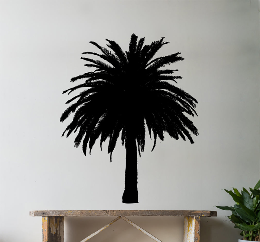 Palm Tree Silhouette Vinyl Wall Decal