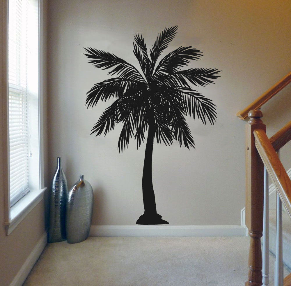 Palm Tree Silhouette Vinyl Wall Decal