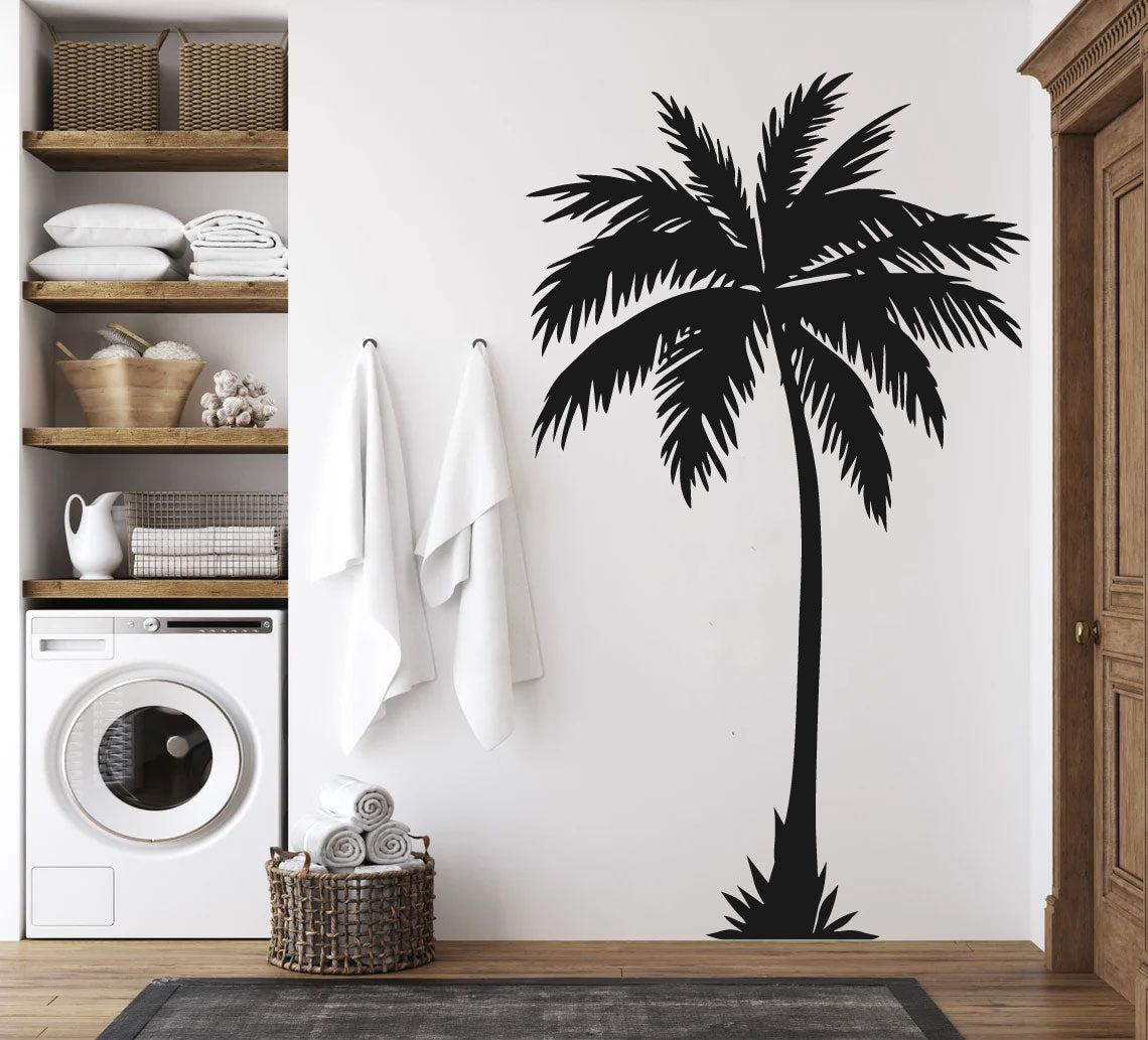 Palm Tree Silhouette Vinyl Wall Decal