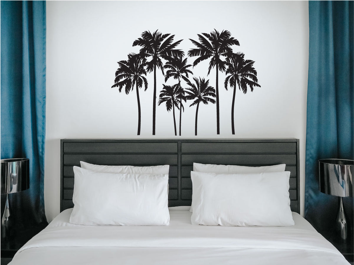 Palm Trees Silhouette Vinyl Wall Decal