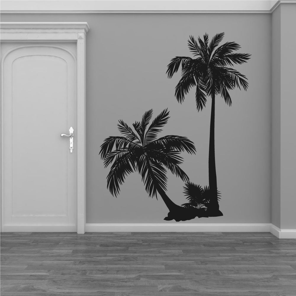 Palm Trees Silhouette Vinyl Wall Decal