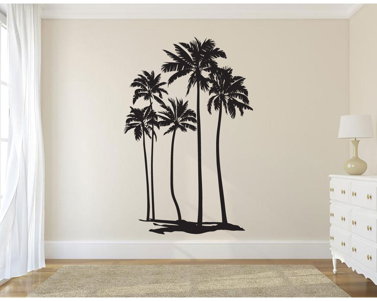 Palm Trees Silhouette Vinyl Wall Decal