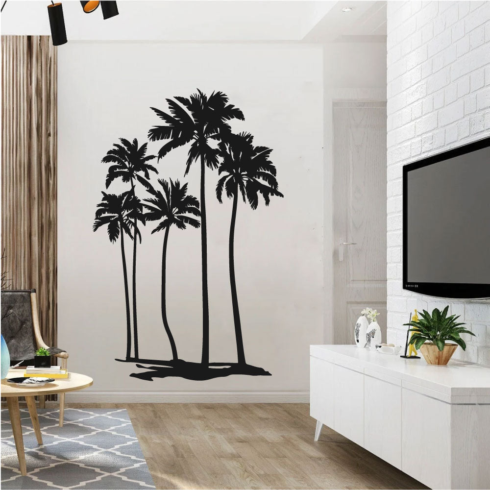 Palm Trees Silhouette Vinyl Wall Decal