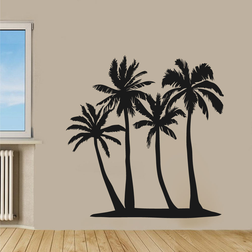 Palm Trees Silhouette Vinyl Wall Decal