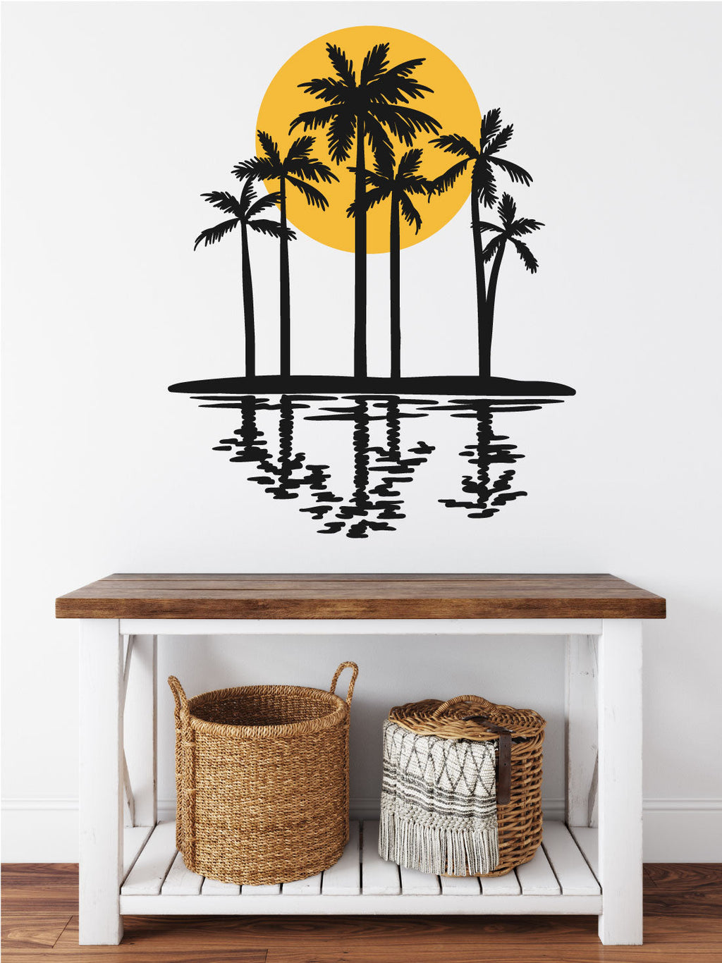 Palm Trees and Sunset Vinyl Wall Decal
