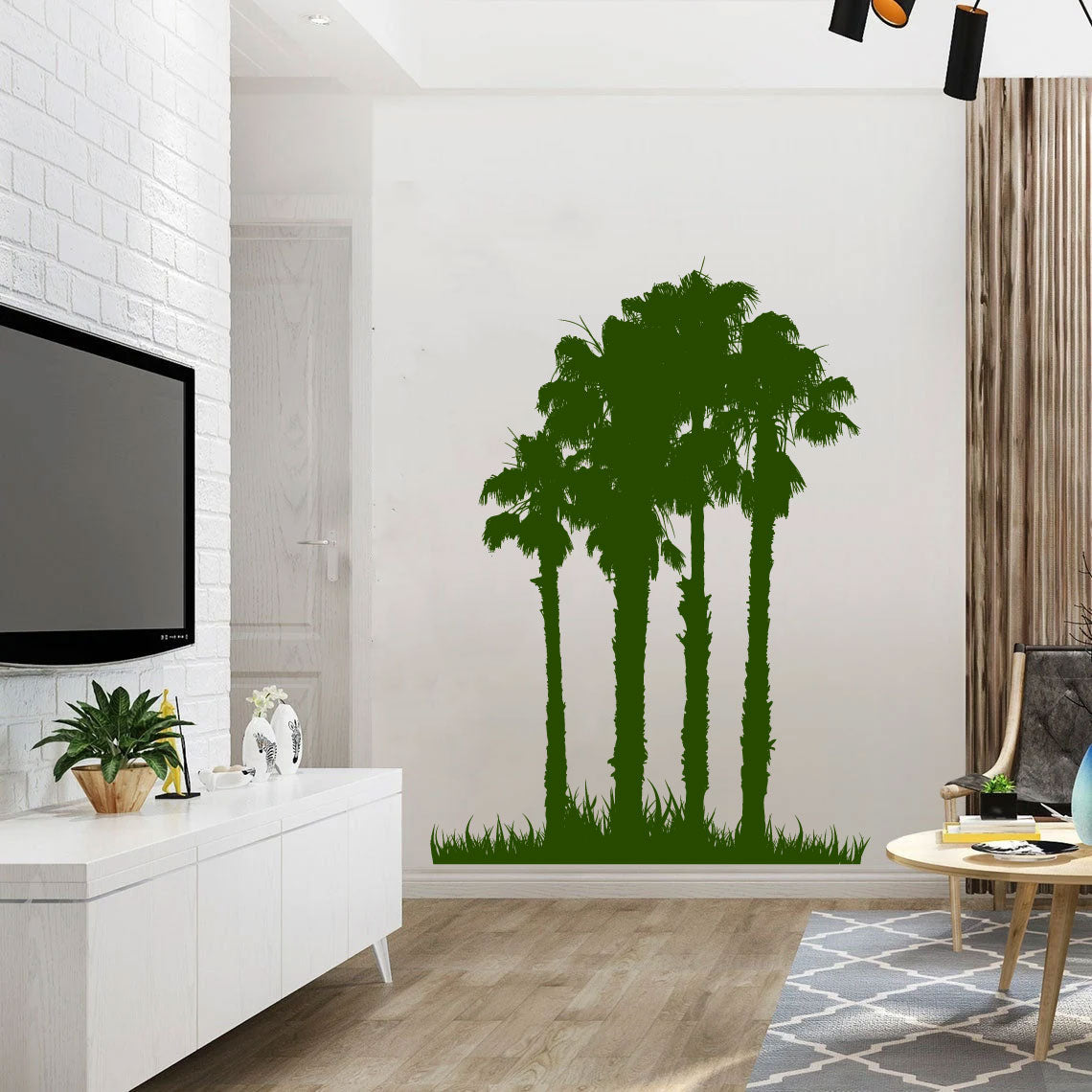 Palm Trees Silhouette Vinyl Wall Decal