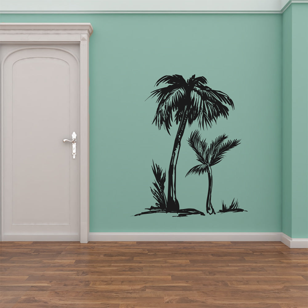 Palm Trees Silhouette Vinyl Wall Decal