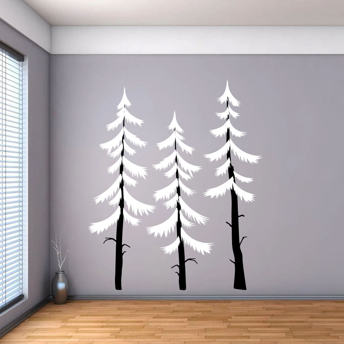 Woodland Pine Trees Vinyl Wall Decal