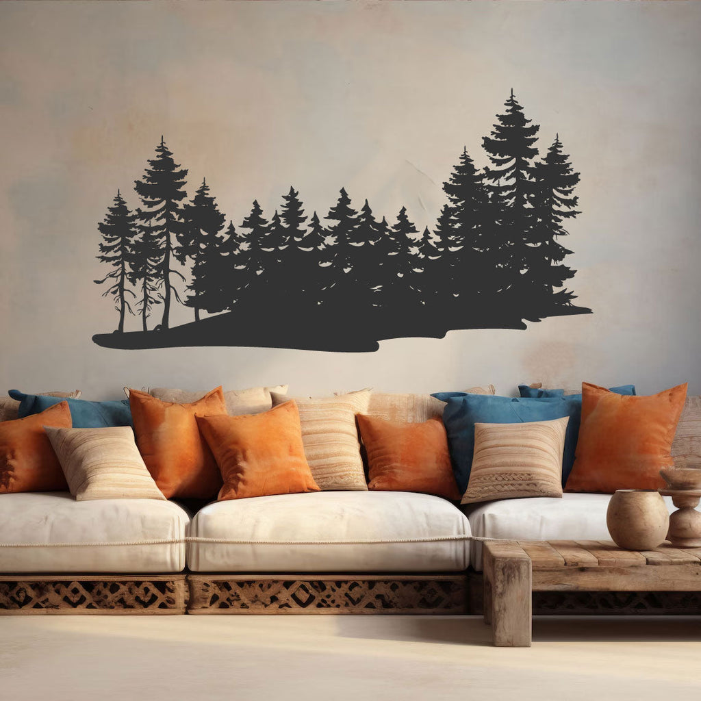 Pine Trees Forest Vinyl Wall Decal