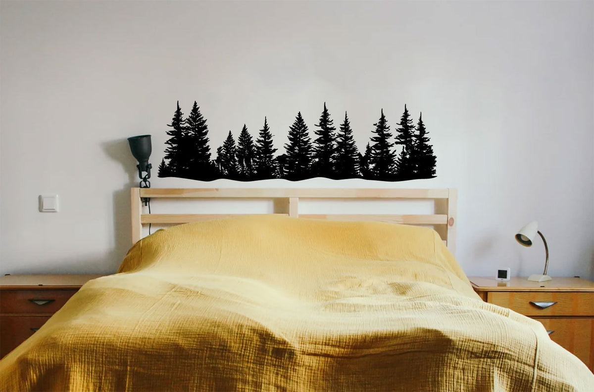 Pine Trees Forest Vinyl Wall Decal