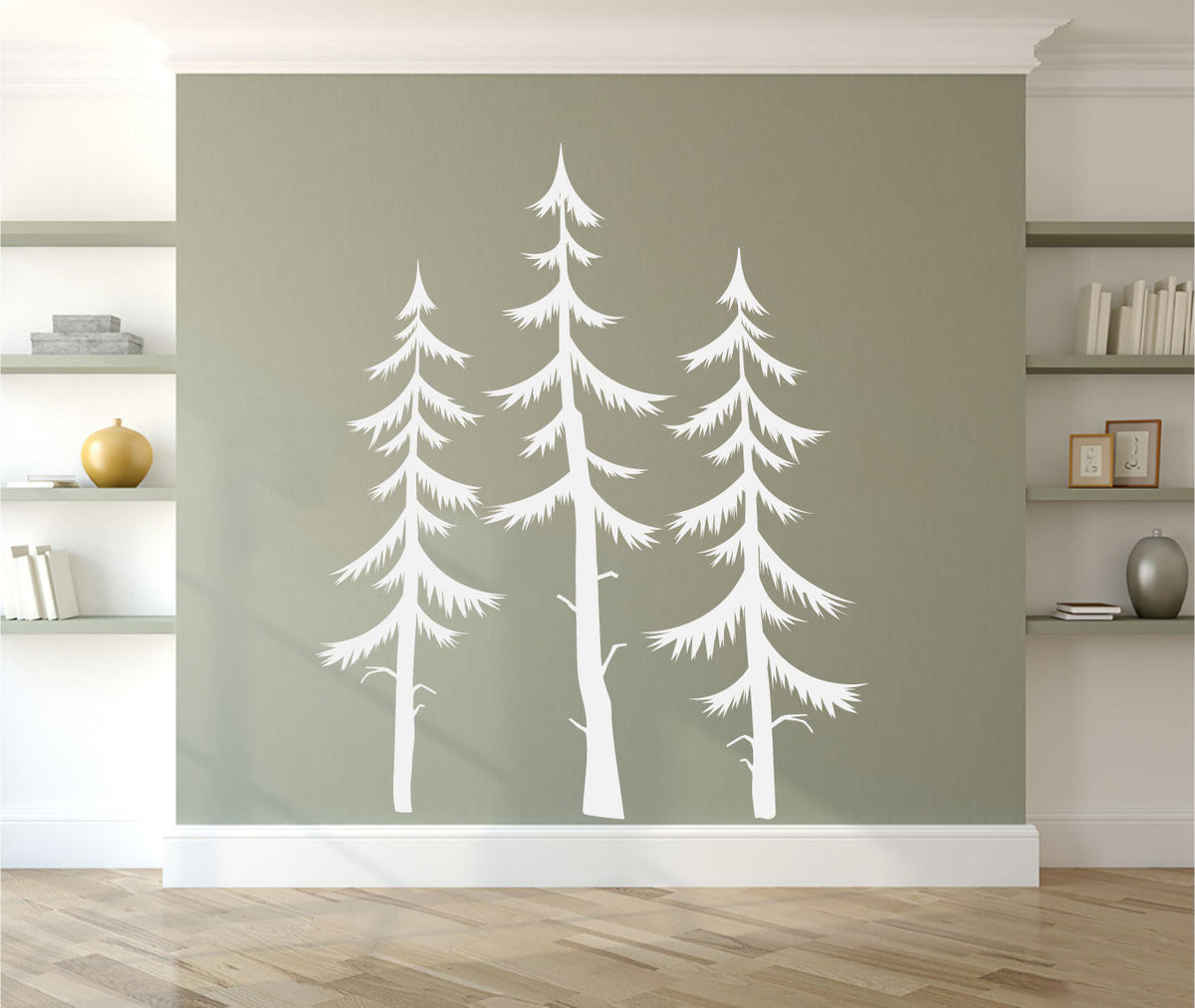Woodland Pine Trees Vinyl Wall Decal