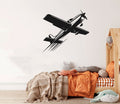 Piper Cherokee Airplane Silhouette Vinyl Wall Decal