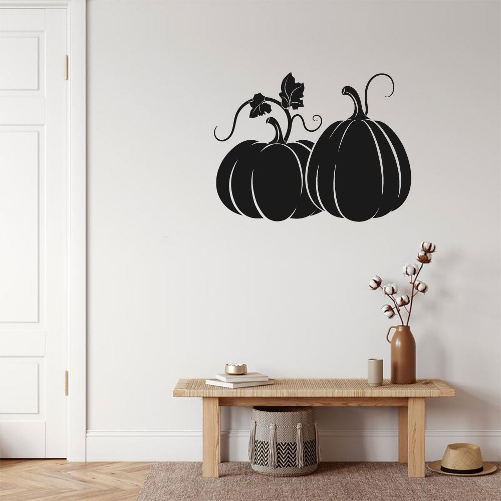 Pumpkin Silhouette Vinyl Wall Decal