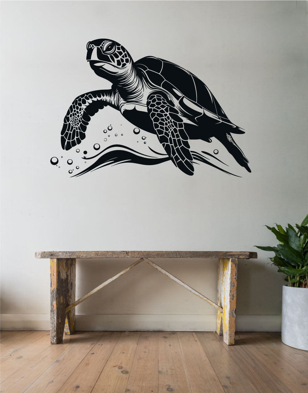 Sea Turtle Vinyl Wall Decal