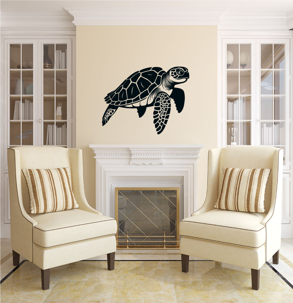 Sea Turtle Vinyl Wall Decal