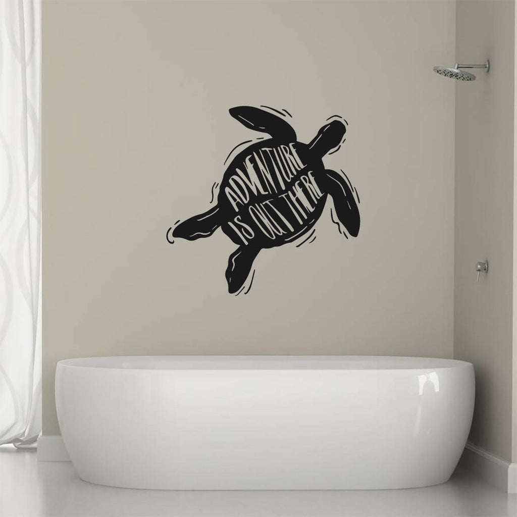 Ocean Tropical Sea Turtle Adventure Is Out There Vinyl Home Décor Wall Decal 