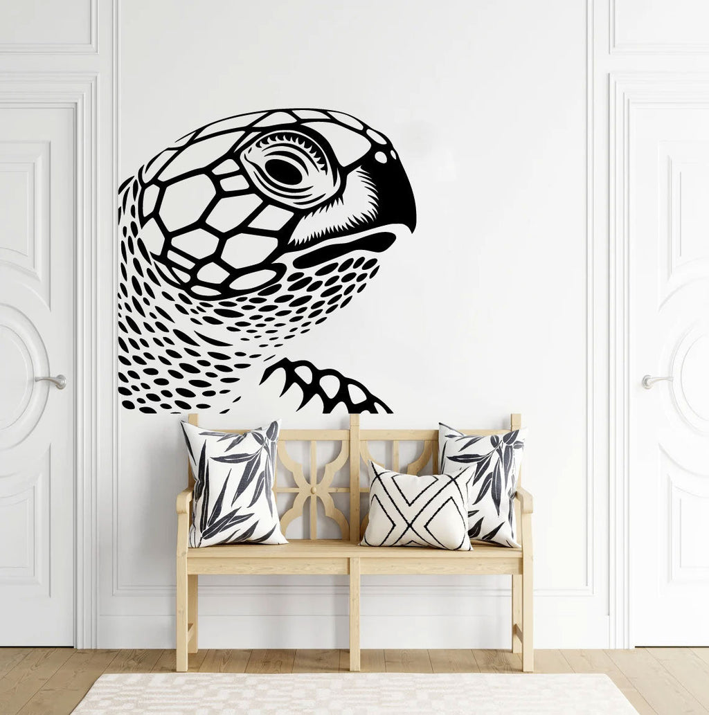 Sea Turtle Face Vinyl Wall Decal