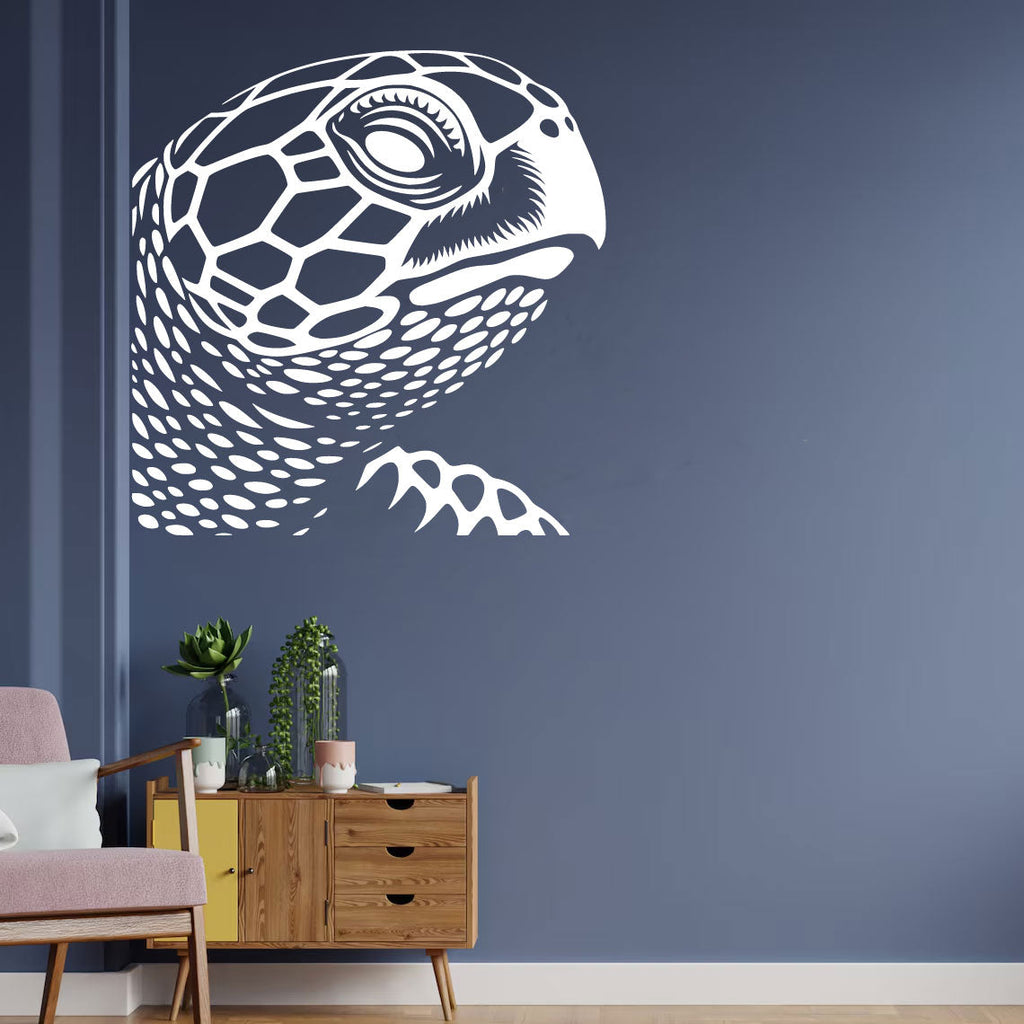 Sea Turtle Face Vinyl Wall Decal