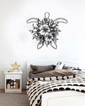 Ocean Tropical Sea Turtle Floral Vinyl Home Décor Wall Decal 