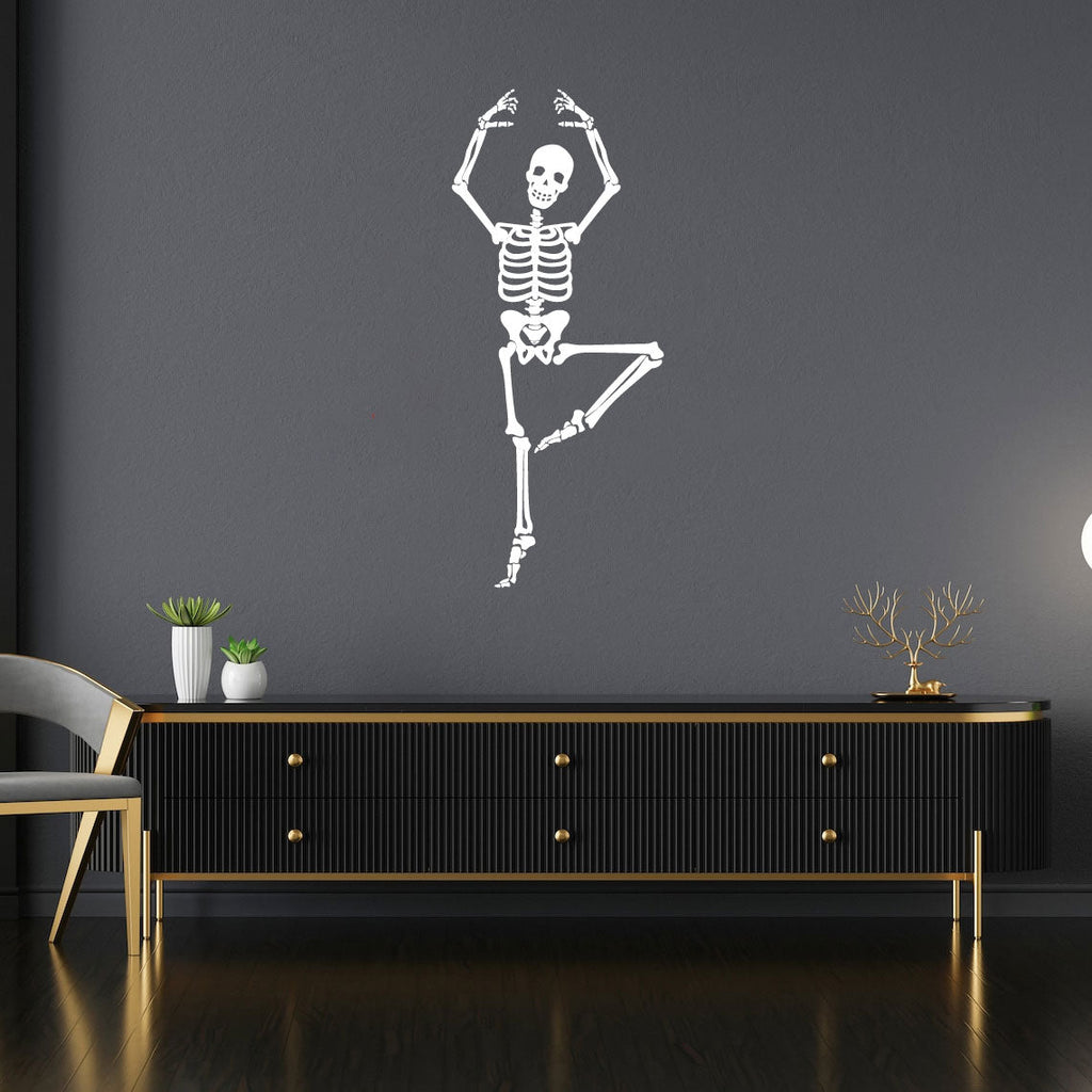 Skeleton Ballerina Ballet Dancing Vinyl Wall Decal