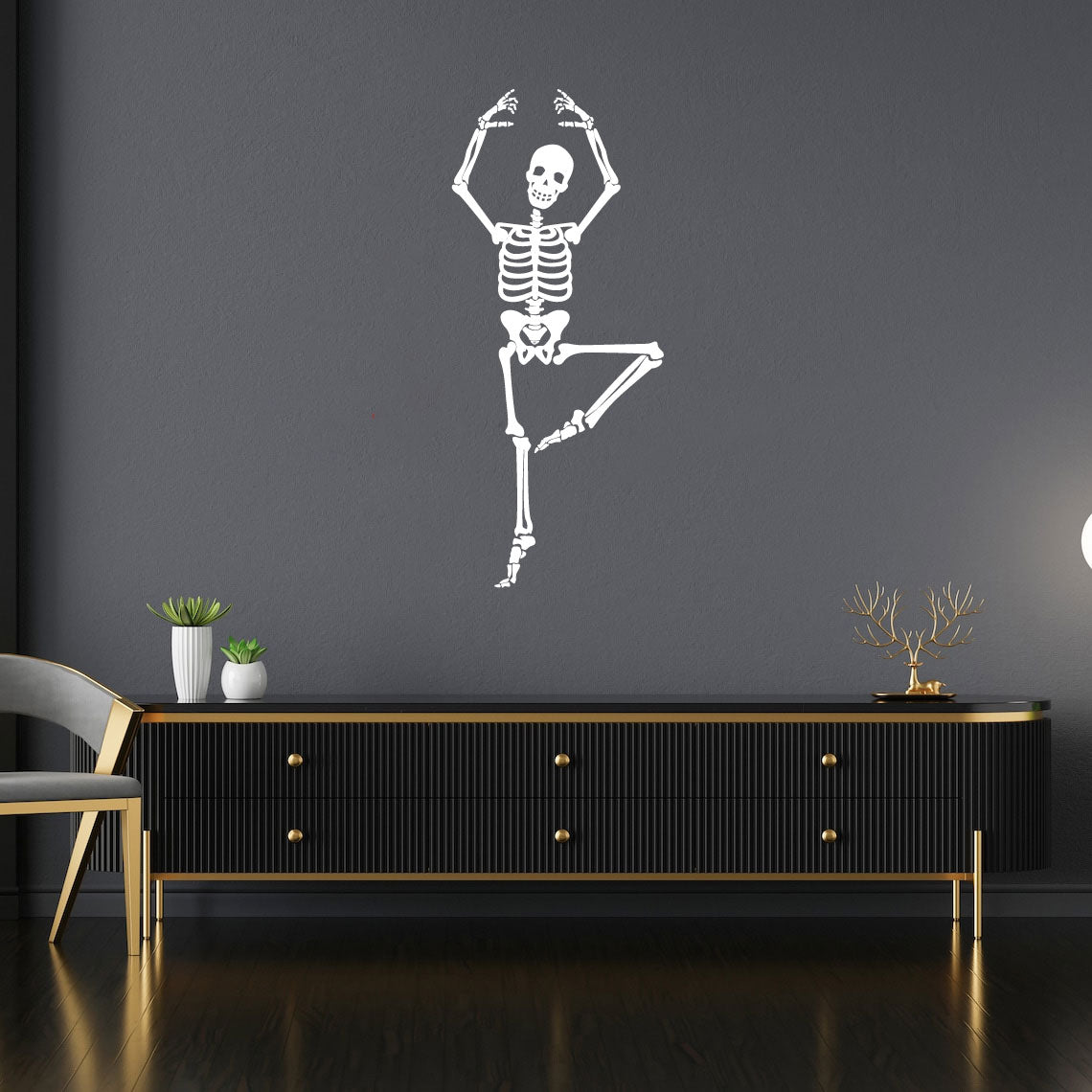 Skeleton Ballerina Ballet Dancing Vinyl Wall Decal