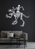 Skeleton Riding Tyrannosaurus Rex Dinosaur Vinyl Wall Decal