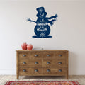 Snowman 'Tis The Season To Be Freezin' Christmas Vinyl Wall Decal