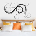Swirls Vinyl Home Decor Wall Decal 