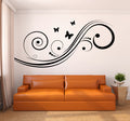Swirls and Butterflies Vinyl Wall Decal