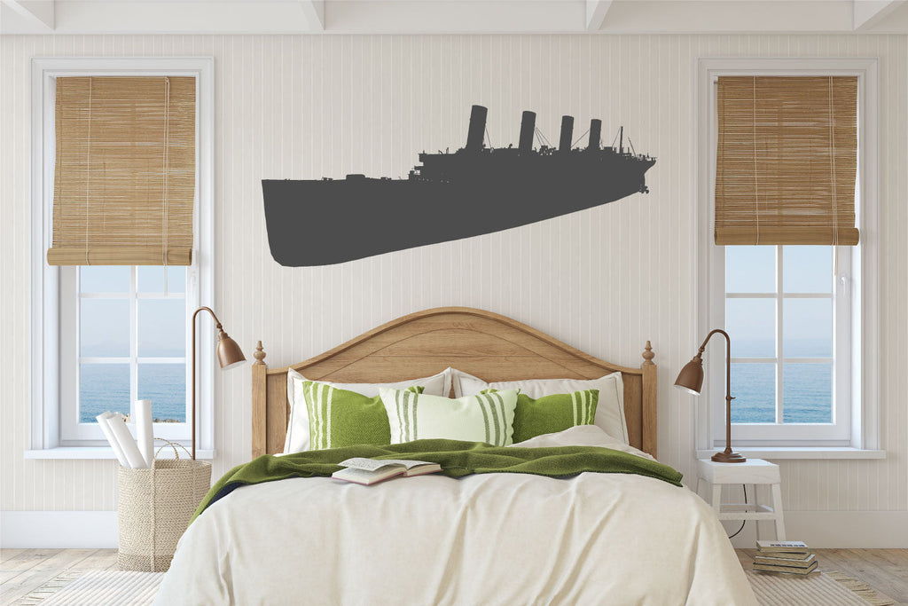 Titanic Ship Silhouette Vinyl Wall Decal