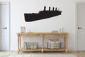 Titanic Ship Silhouette Vinyl Wall Decal