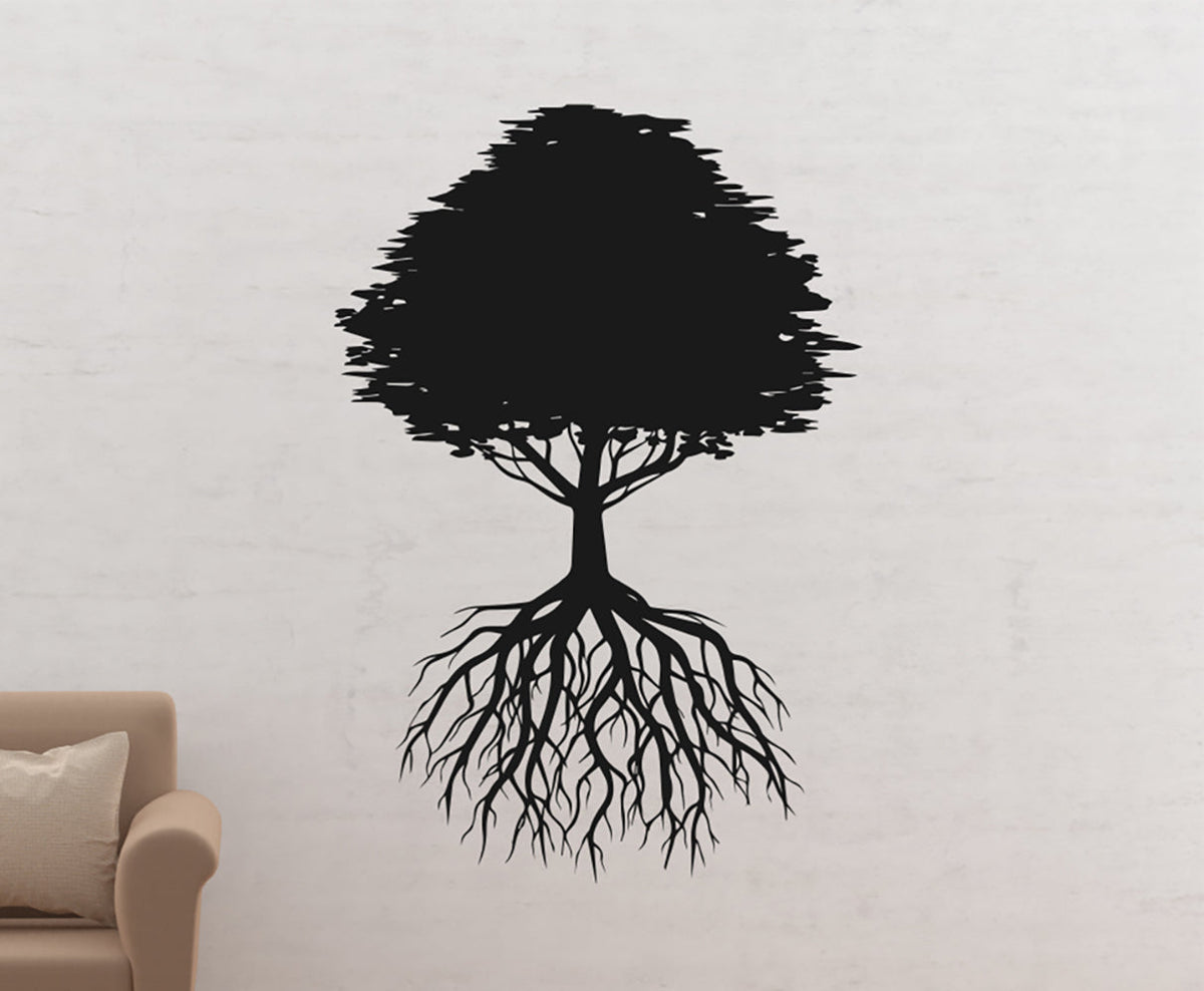 Tree and Roots Vinyl Wall Decal