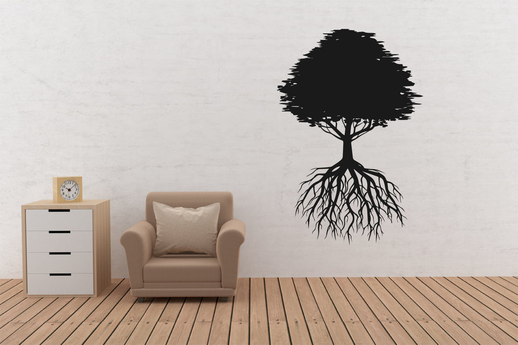 Tree and Roots Vinyl Wall Decal