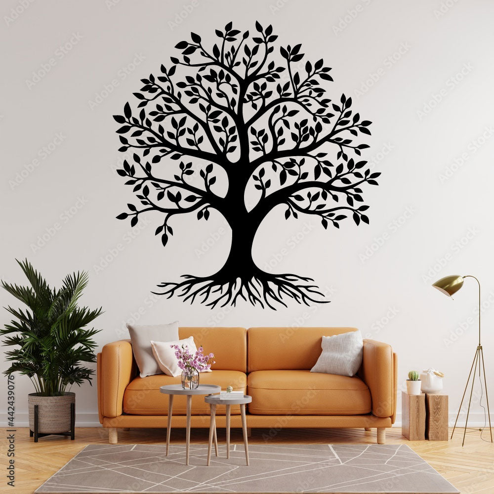 Tree and Roots Vinyl Wall Decal