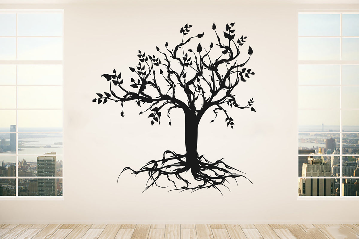 Tree and Roots Vinyl Wall Decal