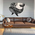 Whale Mandala Vinyl Wall Decal