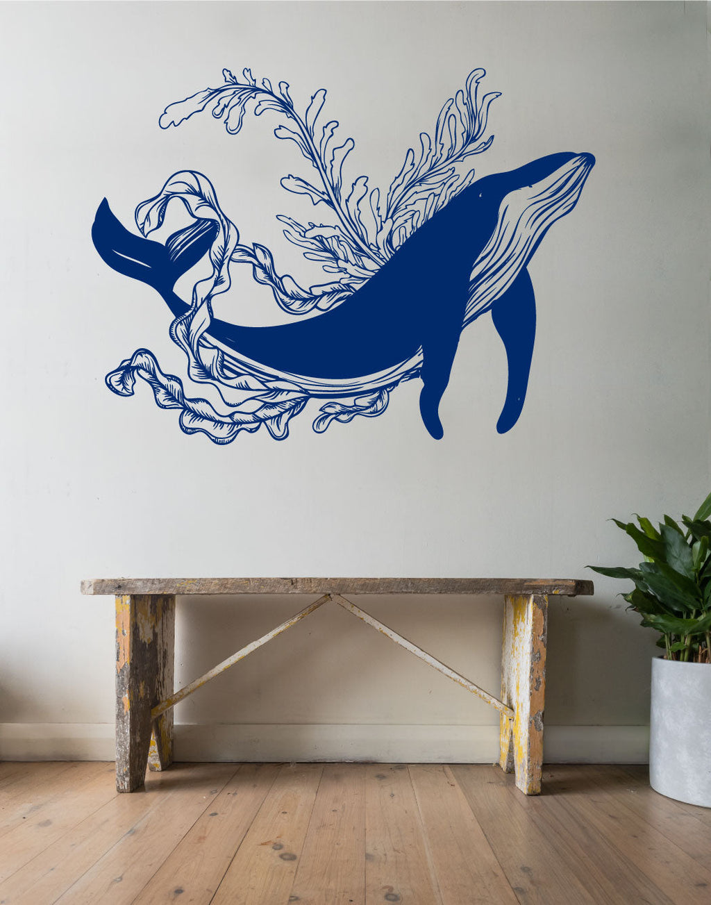 Whale Mandala Vinyl Wall Decal