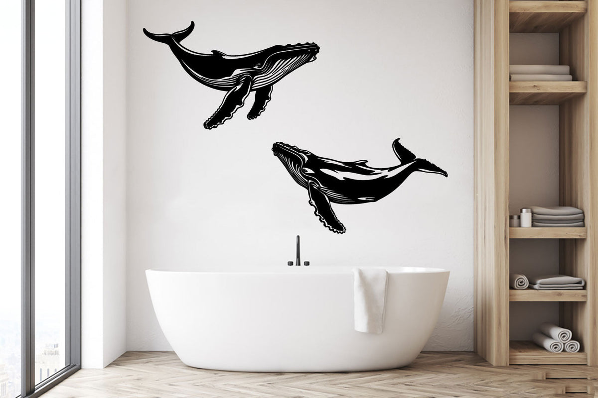 Whales Vinyl Wall Decal