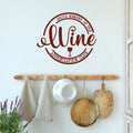 Proud Member of the Wine Appreciation Club Vinyl Wall Decal