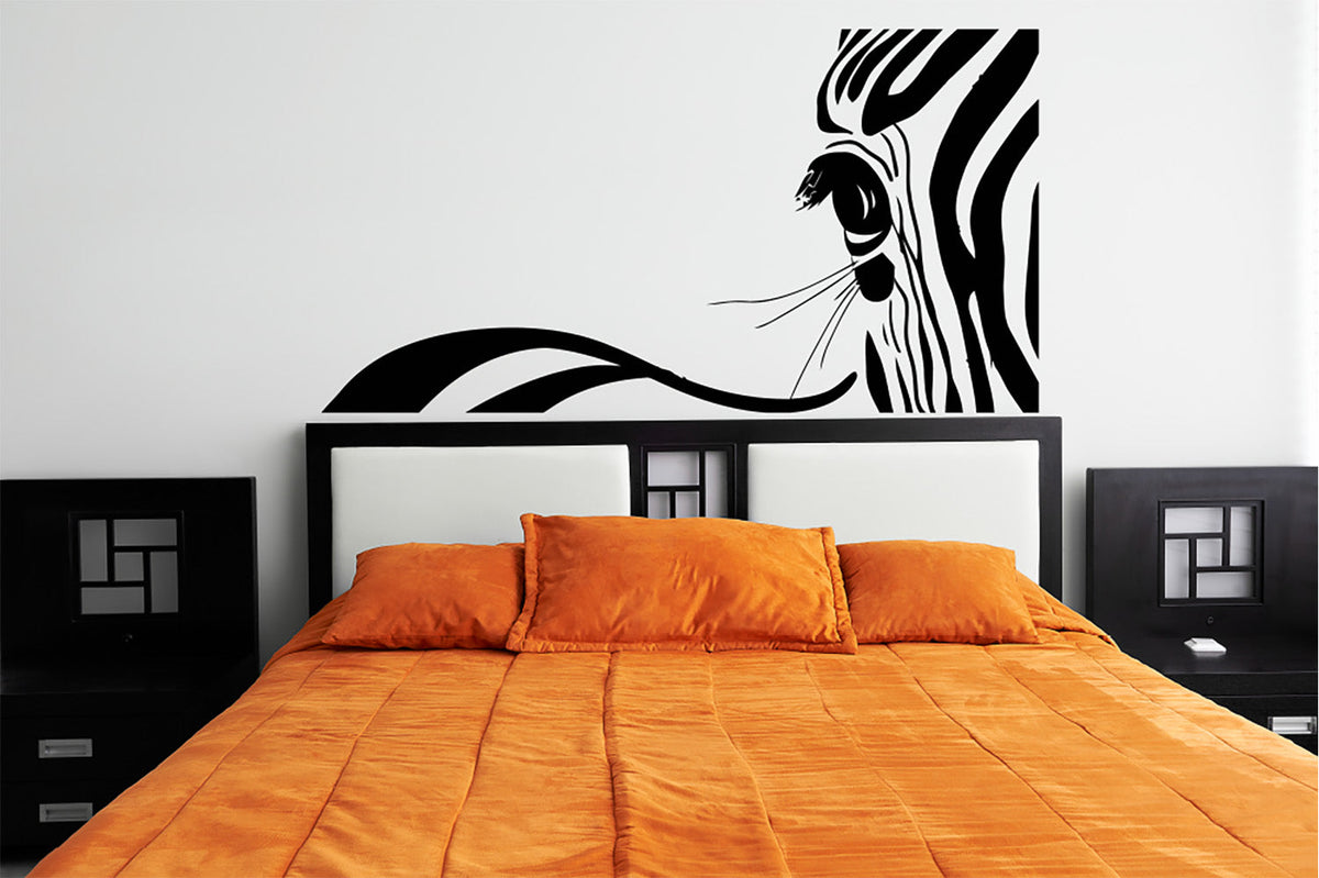 Zebra Vinyl Home Decor Wall Decal 