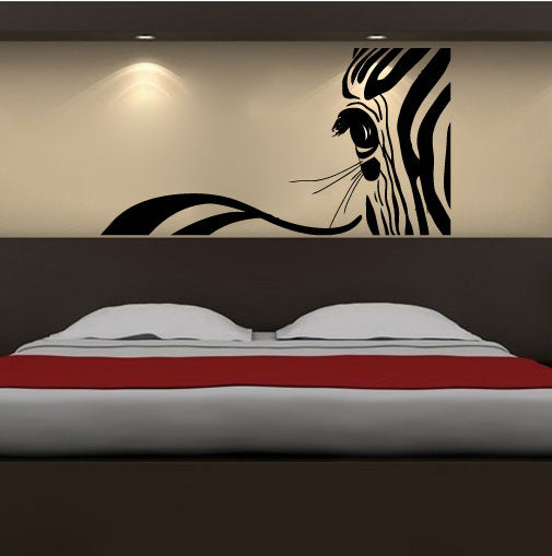 Zebra Vinyl Home Decor Wall Decal 