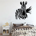 Zebra Head Silhouette Vinyl Home Decor Wall Decal 