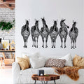 Zebras Vinyl Home Decor Wall Decal 