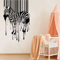 Zebra Paint Drips Vinyl Home Decor Wall Decal 
