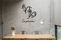 Capricorn Zodiac Flower Sign Vinyl Wall Decal