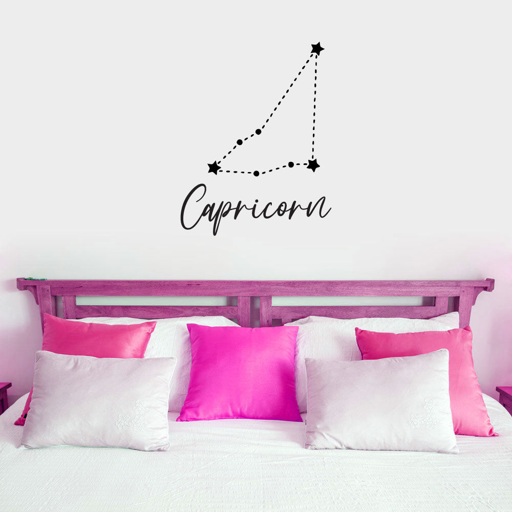 Capricorn Zodiac Constellation of Stars Vinyl Wall Decal