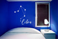 Libra Zodiac Constellation of Stars Vinyl Wall Decal