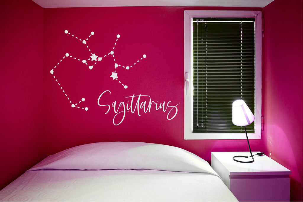 Sagittarius Zodiac Constellation of Stars Vinyl Wall Decal